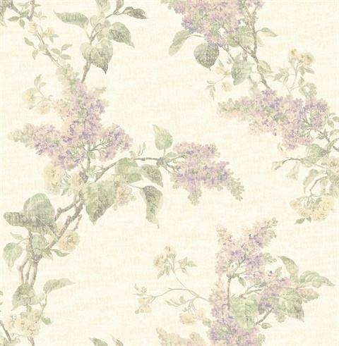 Lyon Lavender French Lilac Wallpaper