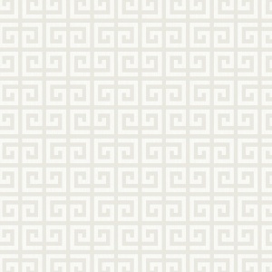 Major Greek Key Cream Wallpaper