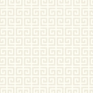 Major Greek Key Cream Wallpaper