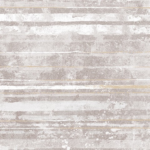 Makayla Mauve Distressed Stripe Wallpaper