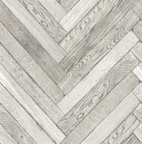 Mammoth Off-White Diagonal Wood Wallpaper