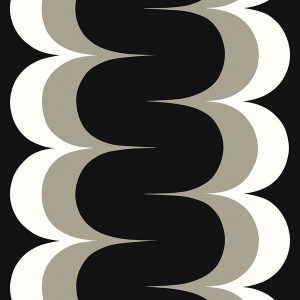 Mandolin Geometric Stripe Paper & Fog Wallpaper