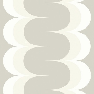Mandolin Geometric Stripe Paper & Fog Wallpaper