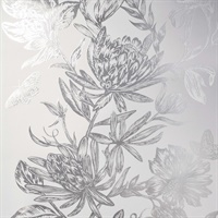 Marquis Grey Floral Wallpaper