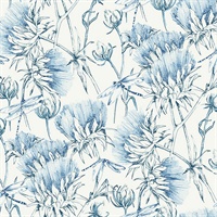 Mariell Blue Dragonfly Wallpaper