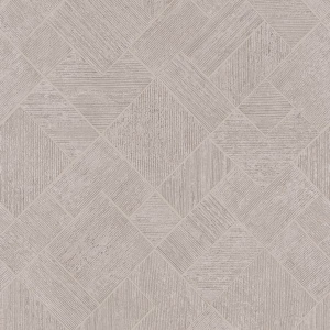 Marquetry White Tile Wallpaper