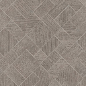 Marquetry White Tile Wallpaper