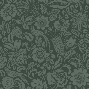 Marta Navy Floral Trail Wallpaper