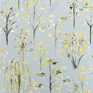 Mayumi Yellow Birch Grove Wallpaper