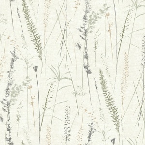 Meadow Splendor Salmon Wallpaper