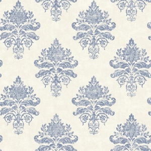 Medallion Damask Wallpaper
