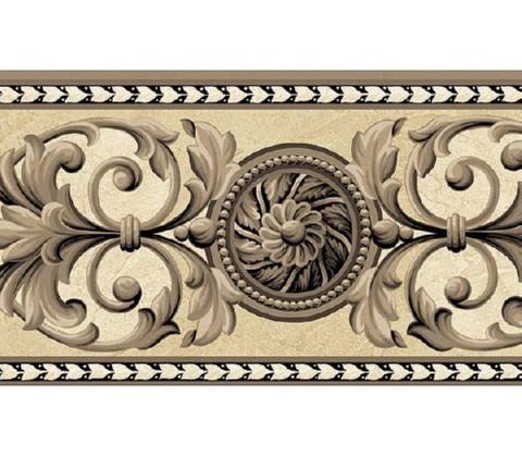 Medallion Wallpaper Border | AT75146B | Art And Texture | Wall Border