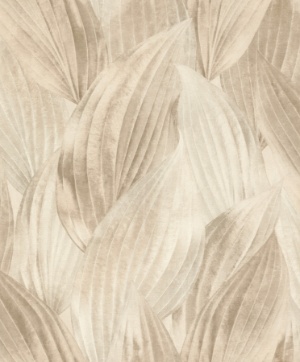 Melora Light Grey Leaf Wallpaper