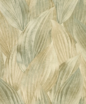 Melora Light Grey Leaf Wallpaper