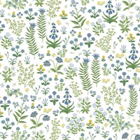 Menagerie Garden Blue Multicolor Peel & Stick Wallpaper