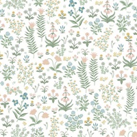 Menagerie Garden Blush Multicolor Peel & Stick Wallpaper