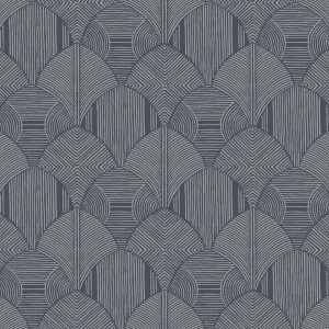 Meyberg Blue Geometric Wallpaper