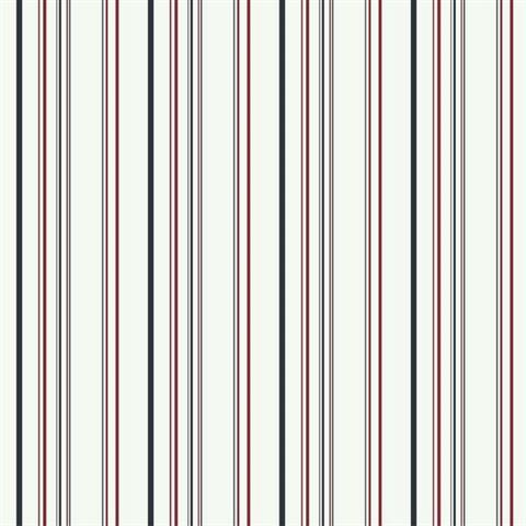 Wide Multi Stripe Wallpaper