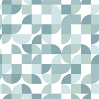 Mid-Century Geometric P & S Wallpaper