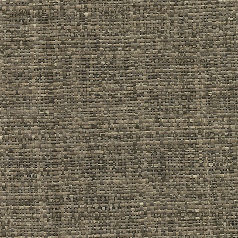 Mindoro Espresso Grasscloth Wallpaper