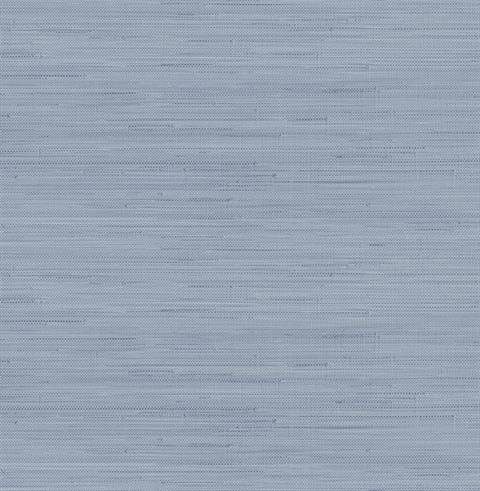 Mineral Blue Classic Faux Grasscloth Peel & Stick Wallpaper