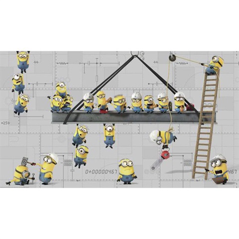Minions at Work Pre-Pasted Mural
