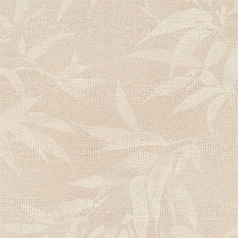 Minori Beige Leaves Wallpaper
