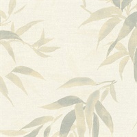 Minori White Leaves Wallpaper