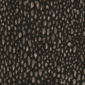 Mod Leopard Print Wallpaper in Black and Taupe