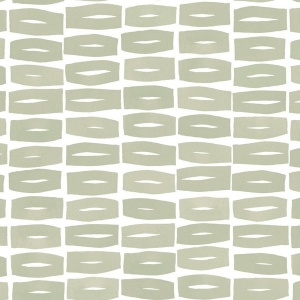 Modernist Motif Terracotta Wallpaper