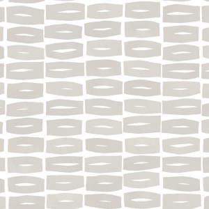 Modernist Motif Terracotta Wallpaper