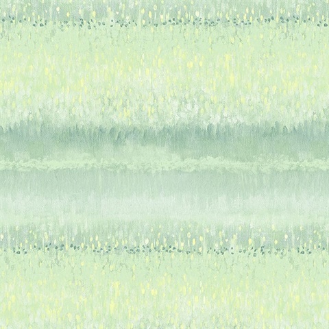Monet Meadow Wallpaper in Greens & Yellow
