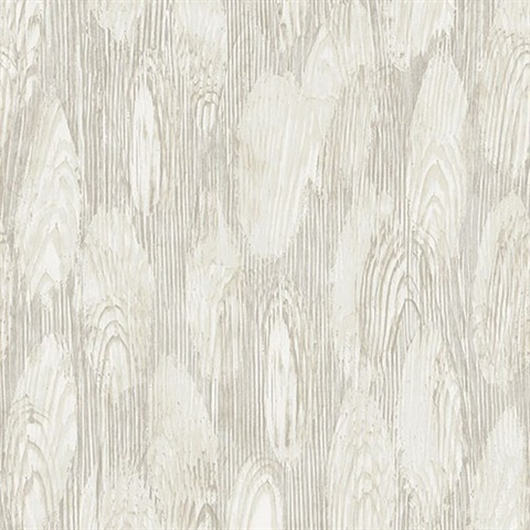Monolith Silver Abstract Wood Wallpaper