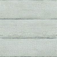Morgan Seafoam Distressed Wood Wallpaper