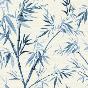 Moriko Blue Bamboo Wallpaper