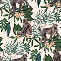 Morris Cream Tropical Jungle Wallpaper