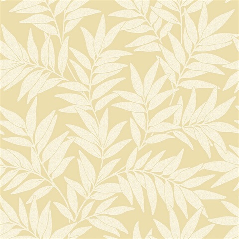 Morris Yellow Leaf Wallpaper