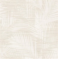 Motmot Cream Palm Wallpaper