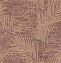 Motmot Burgundy Palm Wallpaper
