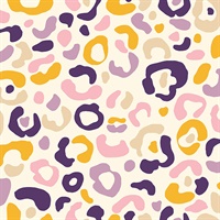 Multi Purple Leopard Spots Peel & Stick Wallpaper