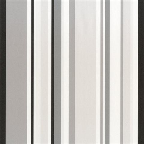Multi Stripes Gray Tones with Black and White