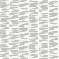 Myrtle Grey Abstract Stripe Wallpaper