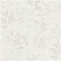 Napali Off-White Leaf Wallpaper