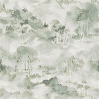 Nara Sage Toile Wallpaper