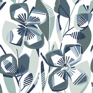 Nathalie Coral Abstract Blooms Wallpaper