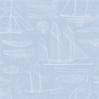 Nautical Blueprint Wallpaper