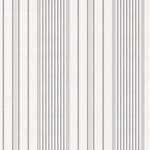 Navarres Stripe Blue Faux Linen Wallpaper