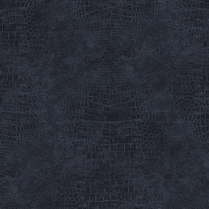 Crocodile Skin Wallpaper in Navy Blue