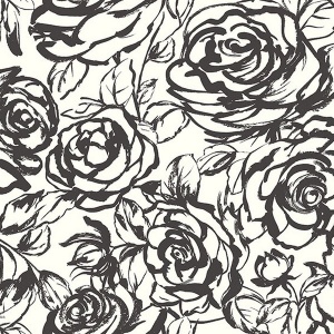 Nelda Light Blue Rose Wallpaper