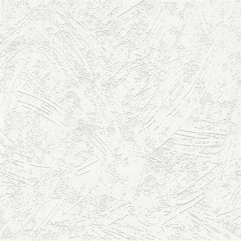 Netson White Plaster Paintable Wallpaper